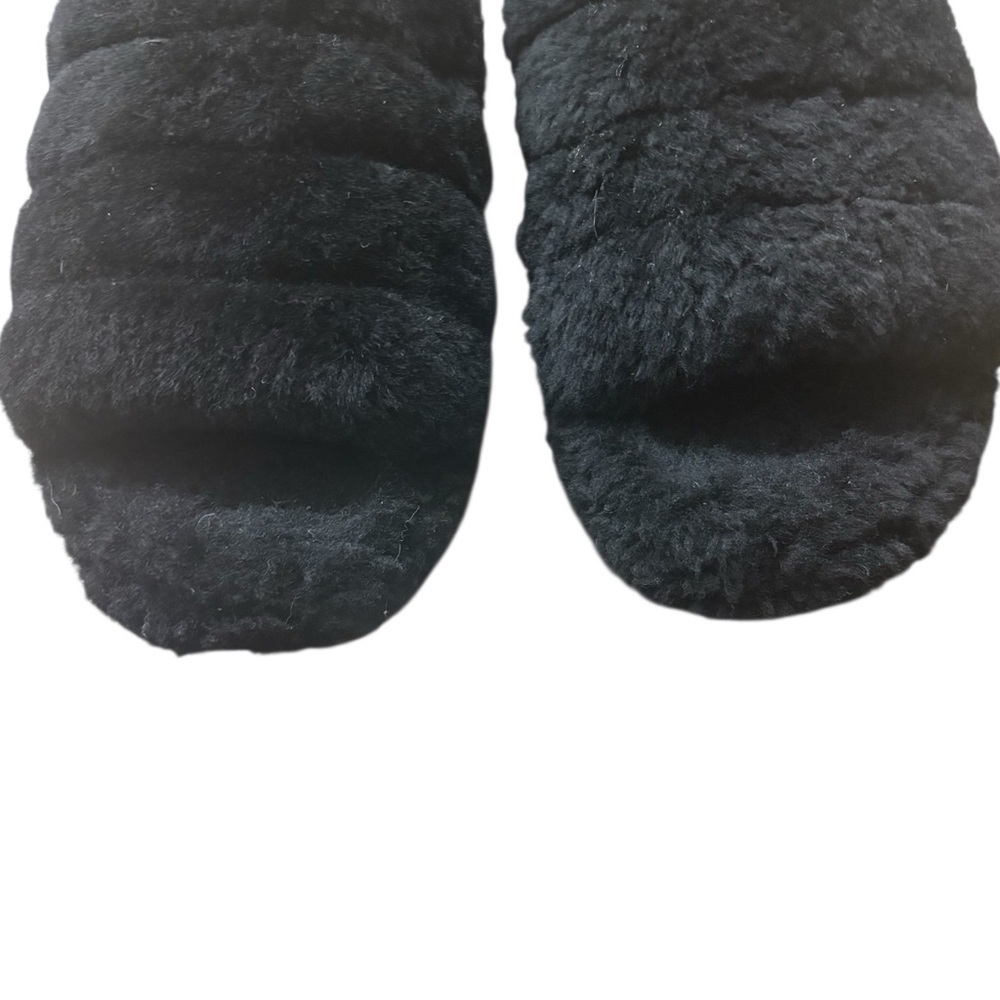 UGG "Fluff Yeah!" Platform Slide Logo Band in Classic Black Size 8 - Picture 5 of 10